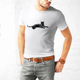 Men's 100% Pima Cotton T-Shirt - White - Medium - Bengal Cats for sale near me - Brown, Silver & Snow Bengal kittens for Sale
