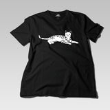 Men's 100% Pima Cotton T-Shirt V-Neck - Black - Medium - Bengal Cats for sale near me - Brown, Silver & Snow Bengal kittens for Sale