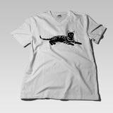 Men's 100% Organic Pima Cotton T-Shirt V-Neck - White - Large - Bengal Cats for sale near me - Brown, Silver & Snow Bengal kittens for Sale