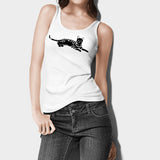 Women's 100% Organic Pima Cotton Tank Top - White - Small - Bengal Cats for sale near me - Brown, Silver & Snow Bengal kittens for Sale