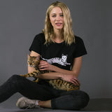 Women's 100% Pima Cotton T-Shirt - Black - Small - Bengal Cats for sale near me - Brown, Silver & Snow Bengal kittens for Sale