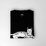 Men's 100% Pima Cotton T-Shirt - Black - Large - Bengal Cats for sale near me - Brown, Silver & Snow Bengal kittens for Sale