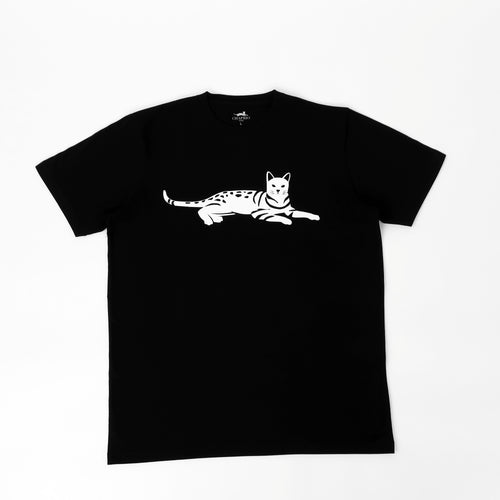 Men's 100% Pima Cotton T-Shirt - Black - Large - Bengal Cats for sale near me - Brown, Silver & Snow Bengal kittens for Sale
