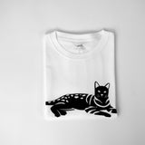Men's 100% Organic Pima Cotton T-Shirt - White - Small - Bengal Cats for sale near me - Brown, Silver & Snow Bengal kittens for Sale
