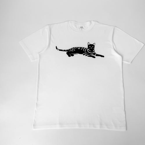Men's 100% Pima Cotton T-Shirt - White - Medium - Bengal Cats for sale near me - Brown, Silver & Snow Bengal kittens for Sale