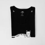 Women's 100% Pima Cotton Tank Top - Black - Medium - Bengal Cats for sale near me - Brown, Silver & Snow Bengal kittens for Sale