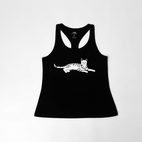 Women's 100% Organic Pima Cotton Tank Top - Black - Small - Bengal Cats for sale near me - Brown, Silver & Snow Bengal kittens for Sale