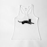 Women's 100% Organic Pima Cotton Tank Top - White - Small - Bengal Cats for sale near me - Brown, Silver & Snow Bengal kittens for Sale