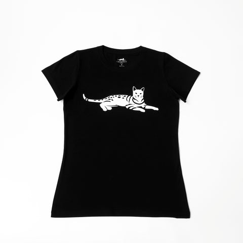 Women's 100% Pima Cotton T-Shirt - Black - Large - Bengal Cats for sale near me - Brown, Silver & Snow Bengal kittens for Sale